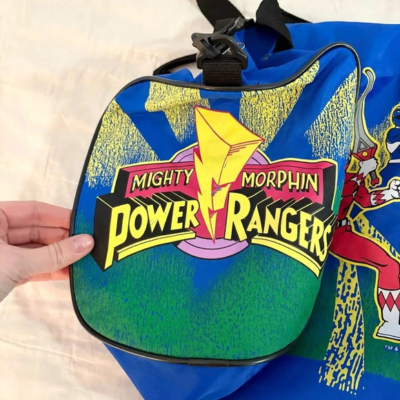 Vintage 1993 Power Rangers Slumber Mate Adjustable Shoulder Strap Bag - Picture 3 of 6